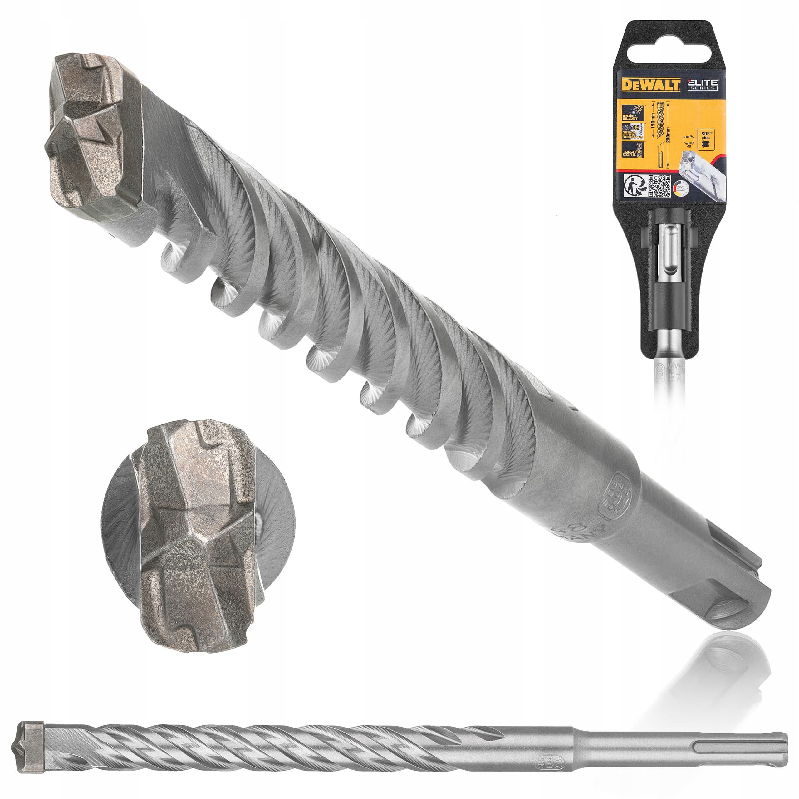 Concrete drill bit 4-cutter 5 mm SDS Plus