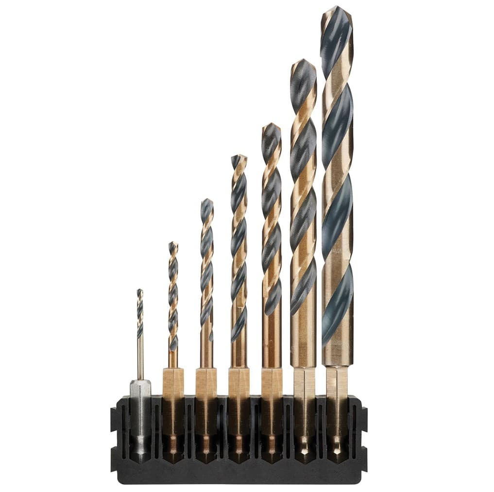 Metal drill bit set