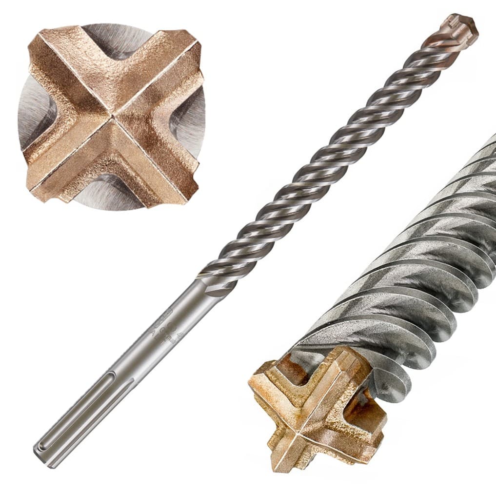 Concrete drill bit 4-cutter 25 mm SDS Max