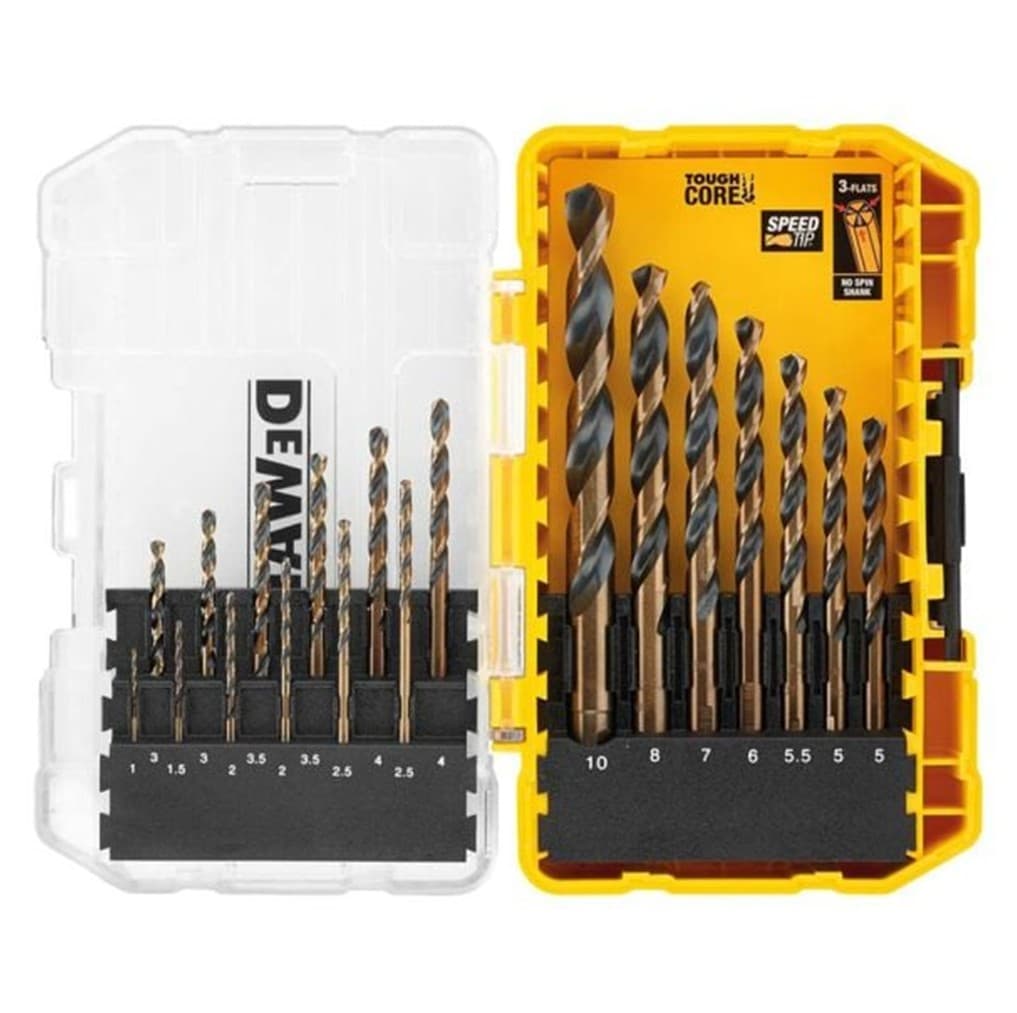 Metal drill bit set