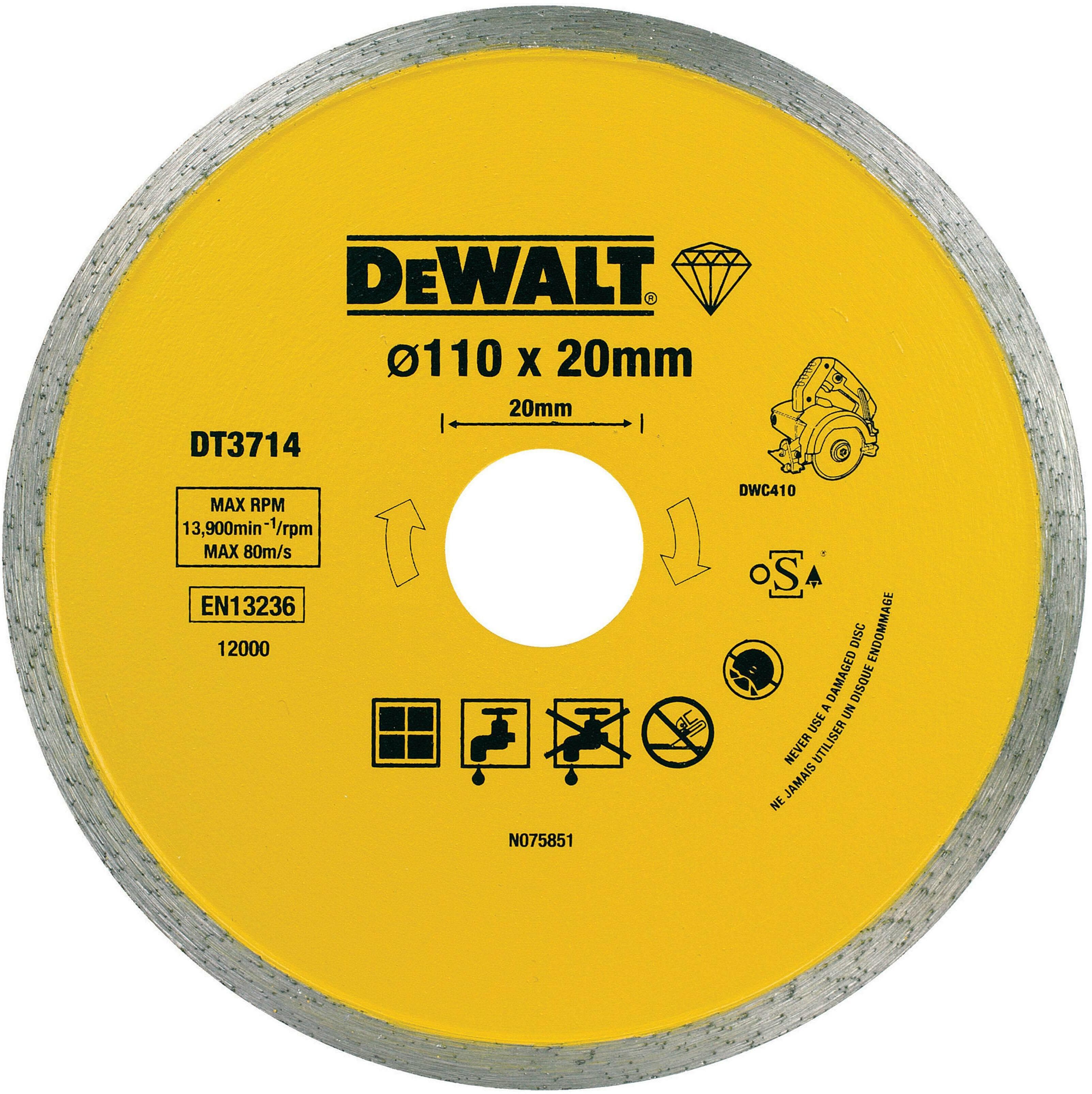 Ceramic tile cutting disc 110 mm